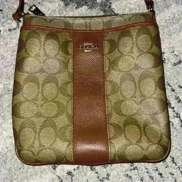 Coach Kitt Messenger Crossbody In Color block Signature Canvas 41321 - Picture 2 of 7